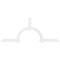 Ekena Millwork Ericson Architectural Grade PVC Gable Bracket, 96"W x 40"H x 4"D x 4"F, 10/12 Pitch GBP096X40X0404ERI00 - alternate 5